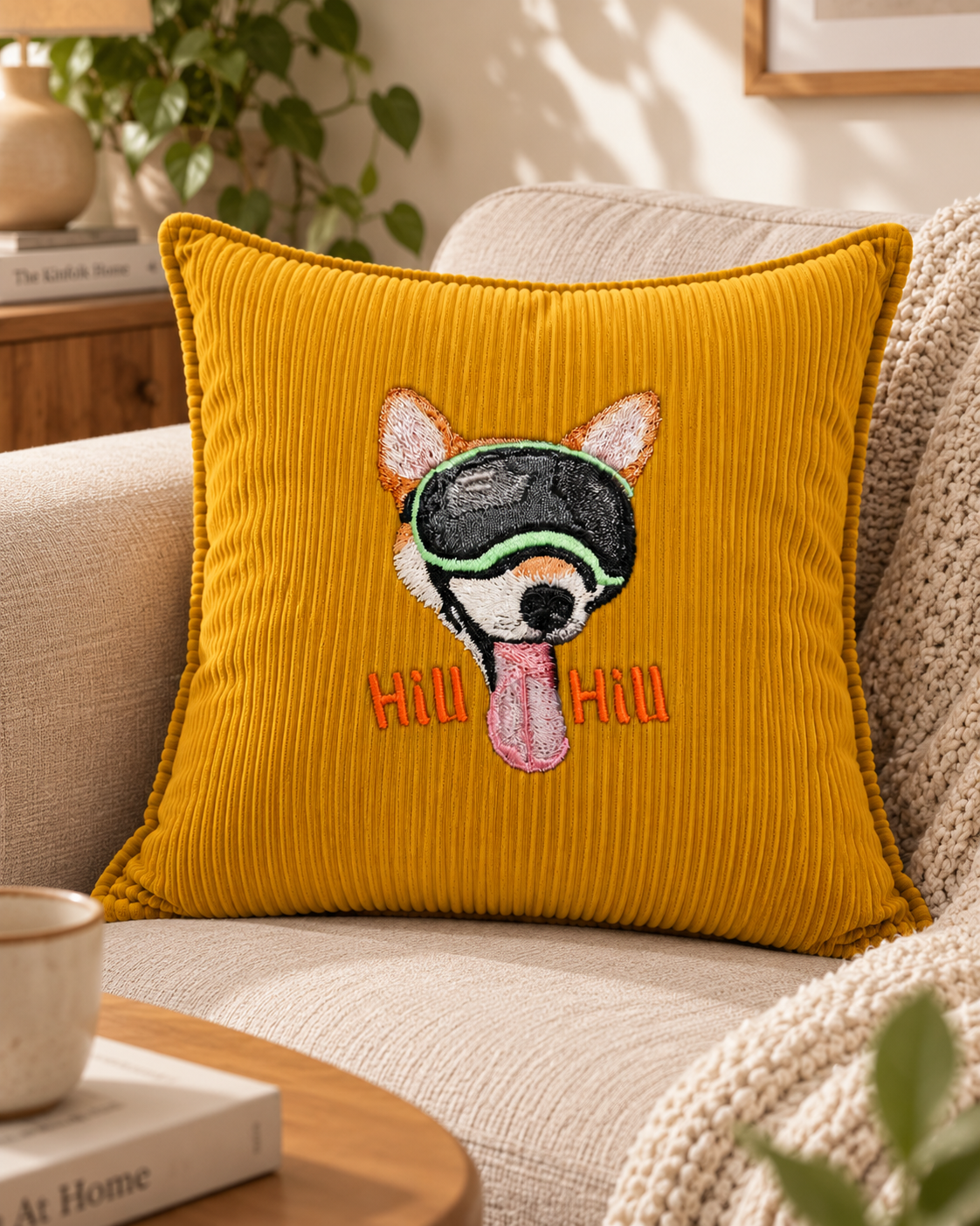 custom-pet-portrait-cushion-home-decor-mustard-dog - MONSTERiSH